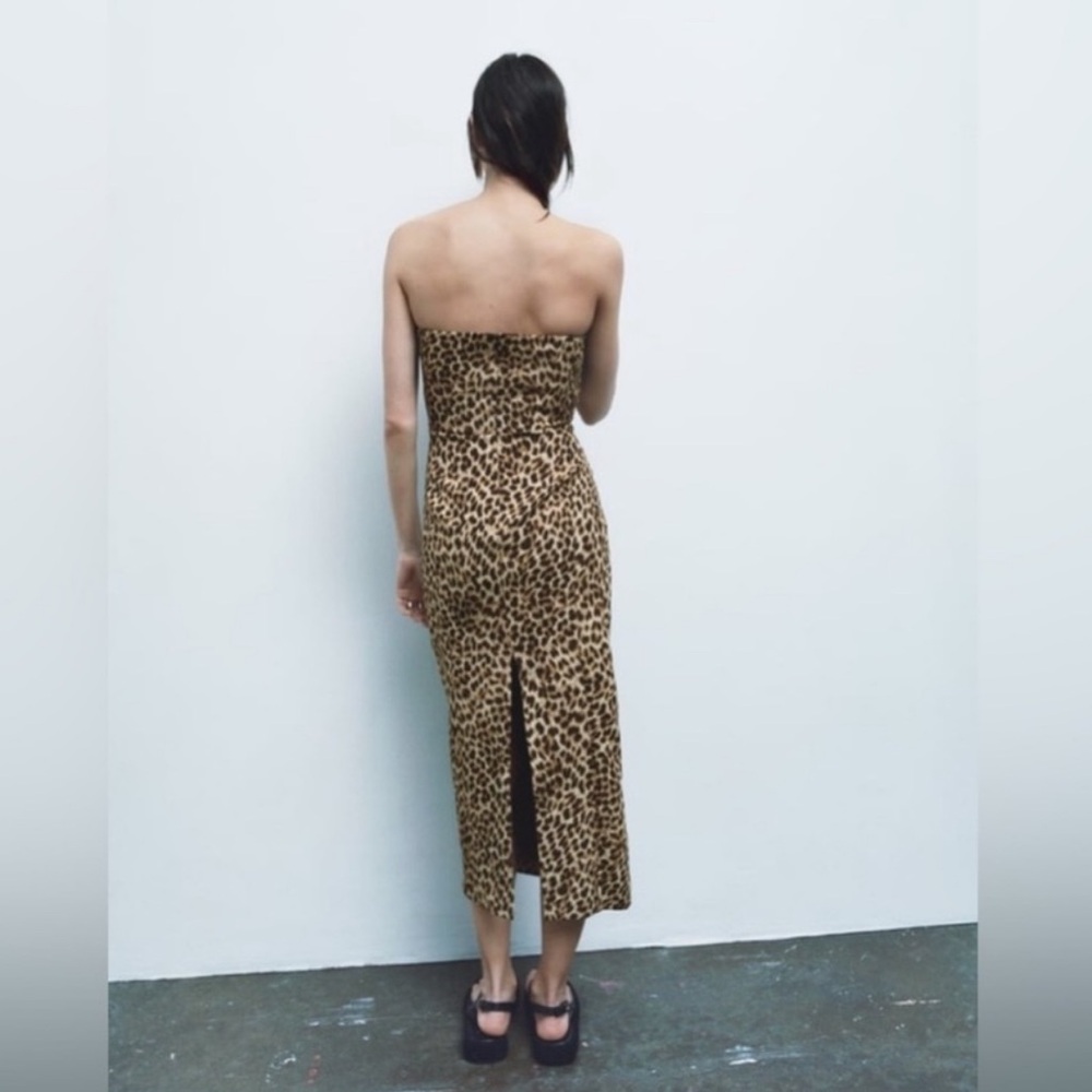 ZARA Leopard Dress - Picture 4 of 8